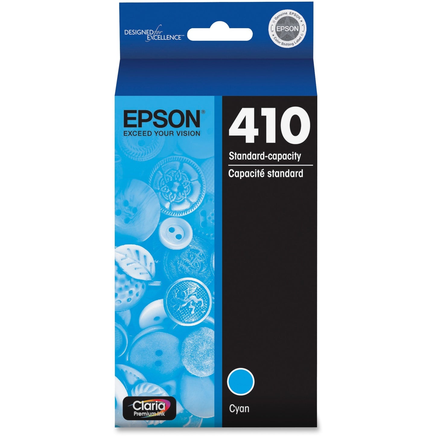Epson Claria 410 Original Standard Yield Inkjet Ink Cartridge - Cyan- 300 Pages