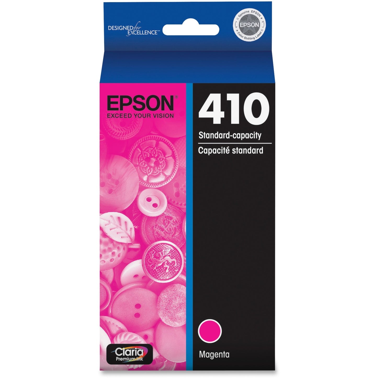Epson Claria 410 Original Standard Yield Inkjet Ink Cartridge - Magenta- 300 Pages
