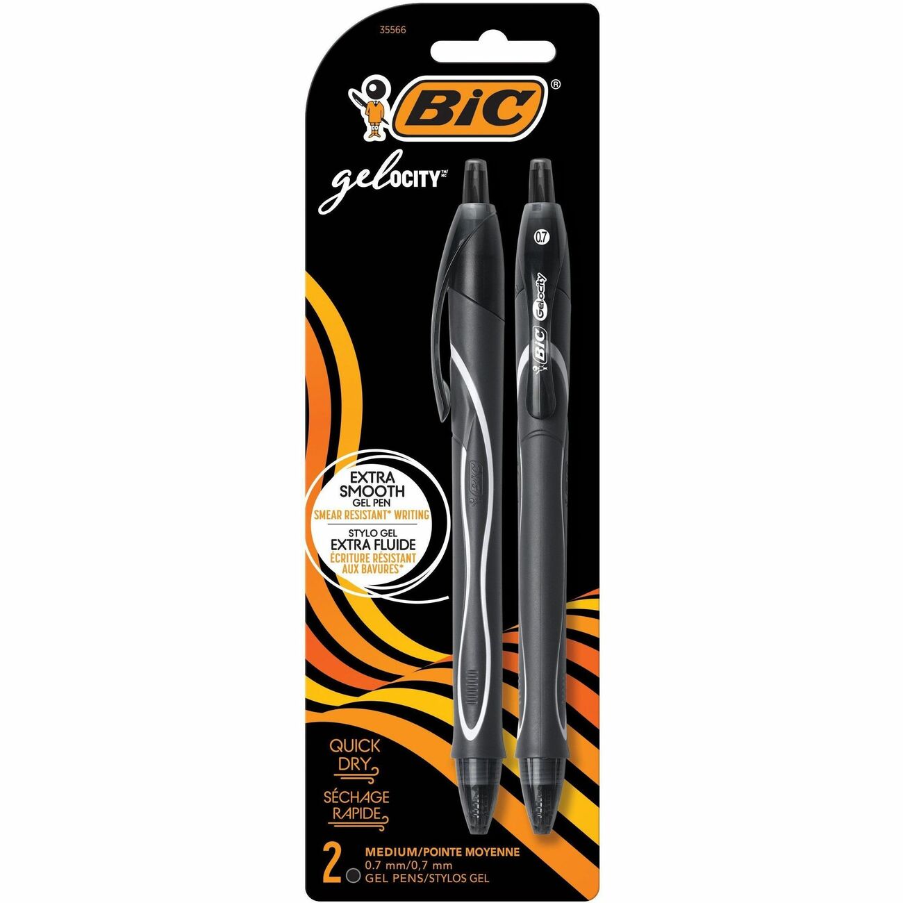 BIC Gel-Ocity Retractable Rollerball Pens