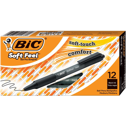 BIC Soft Feel Retractable Ballpoint Pens