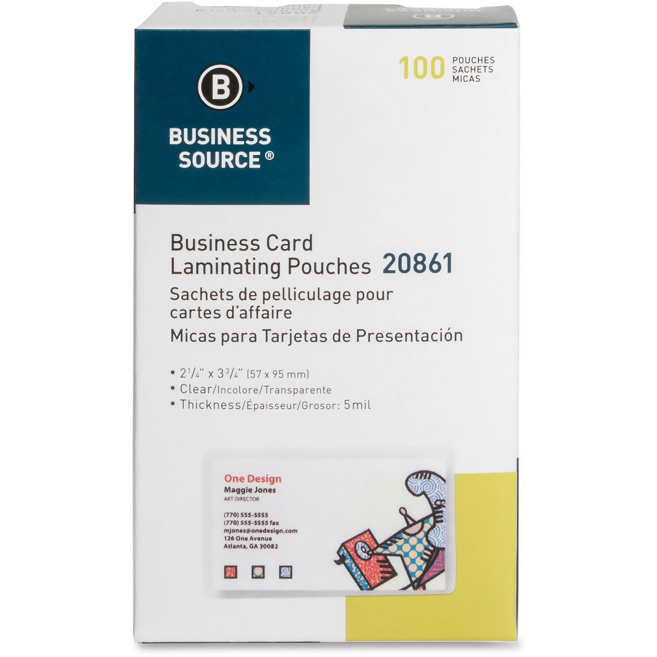 Business Source Thermal Laminating Pouches