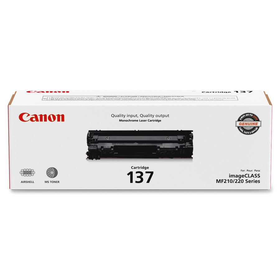 Canon 137 Original Toner Cartridge - Laser - 2400 Pages - Black