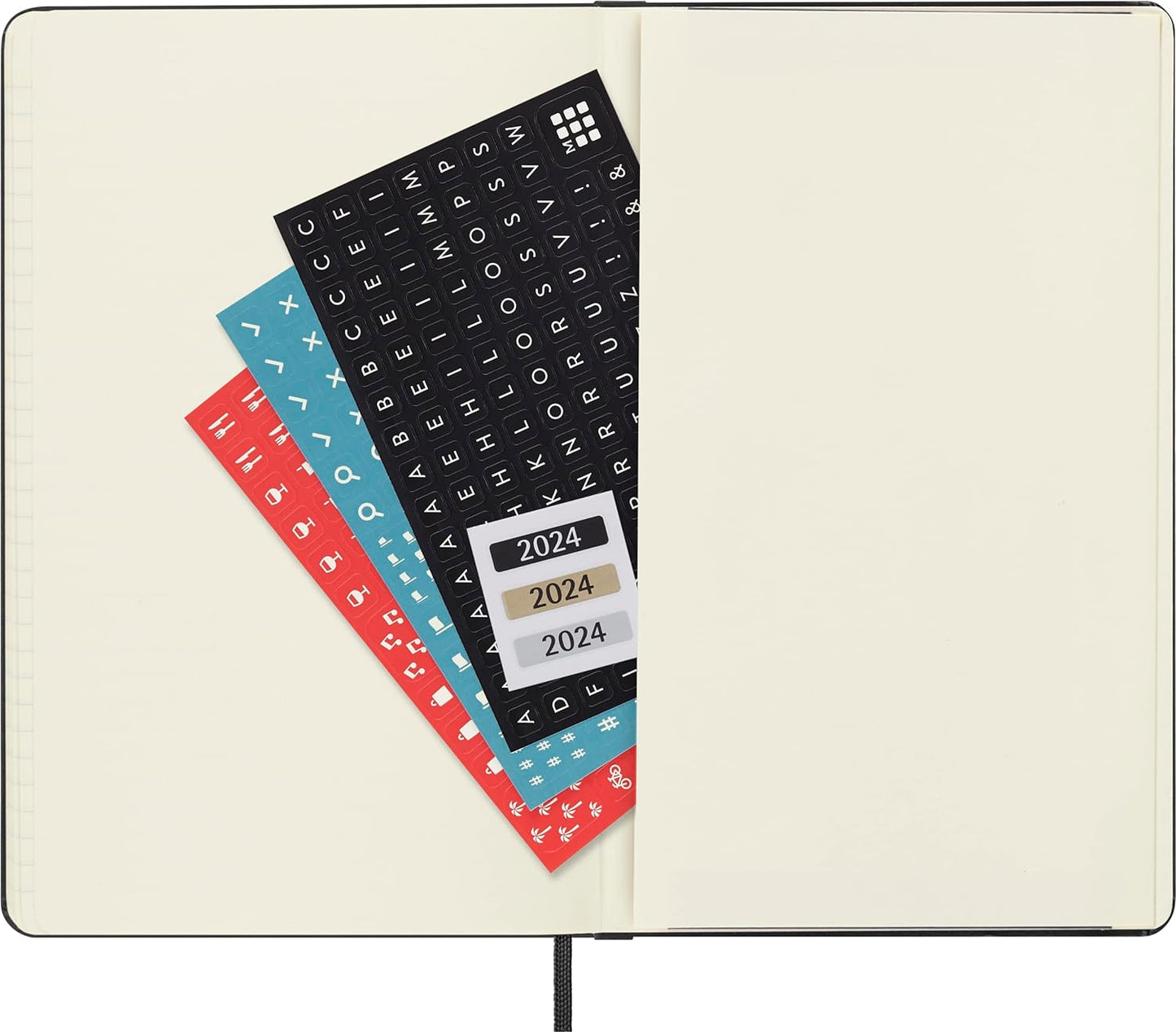 Moleskine 2024 Large Hard Cover Daily Planner - 5" x 8.25" - Black
