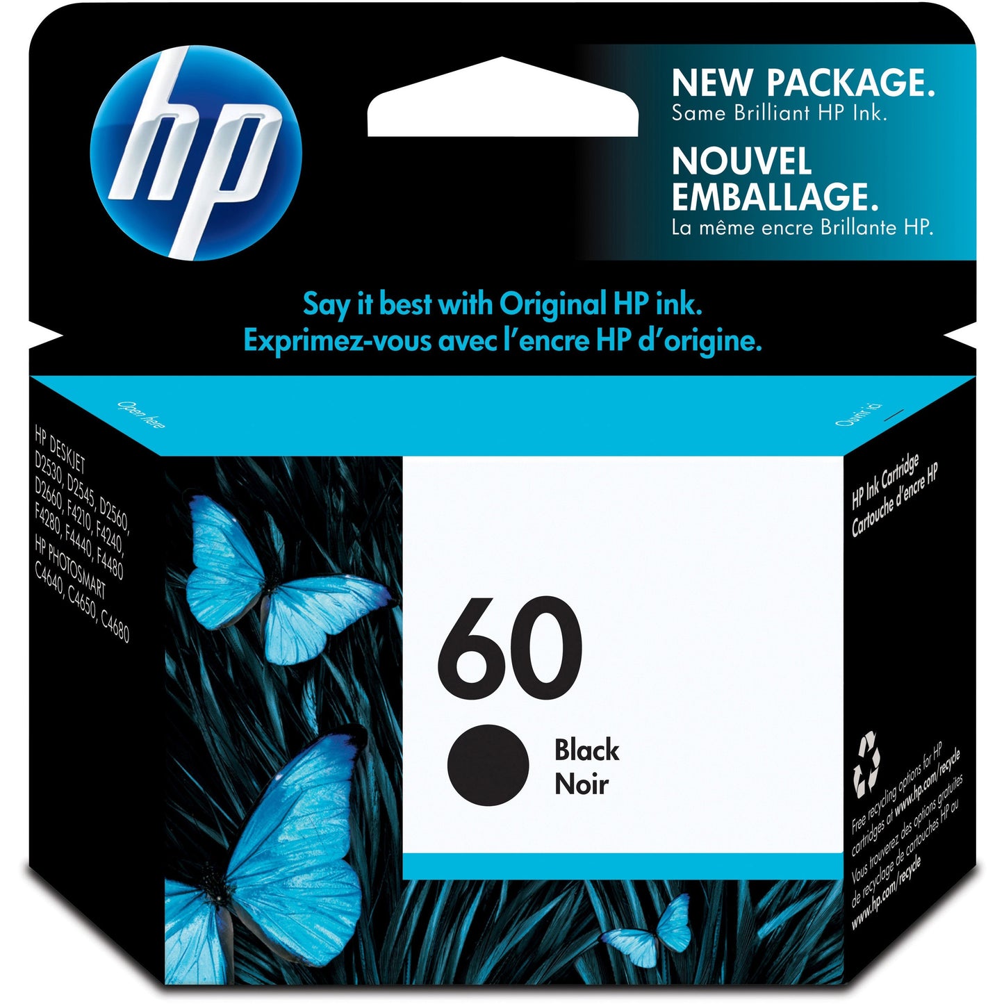 HP 60 Original Ink Cartridge - Single Pack - Inkjet