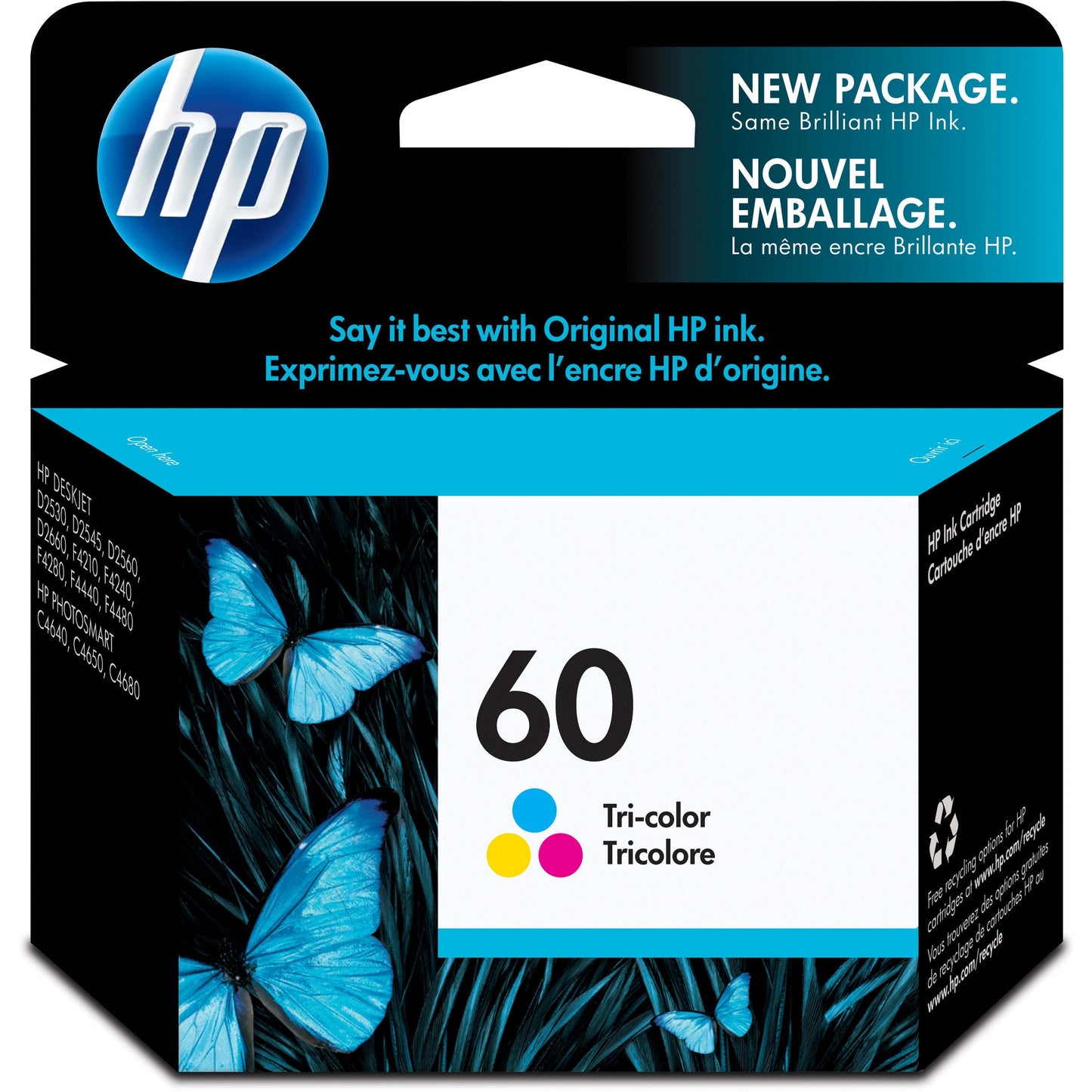 HP 60 Original Ink Cartridge - Single Pack - Inkjet
