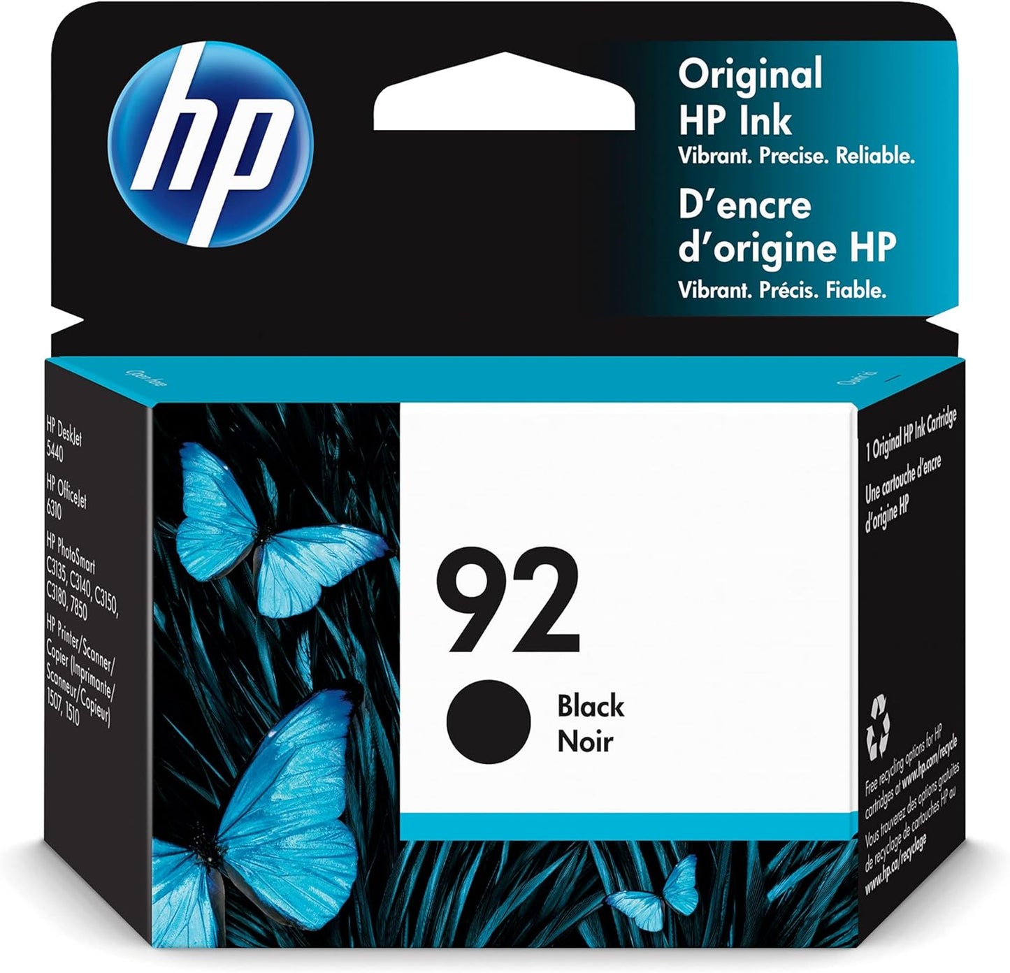 HP 92 Black Original Ink Cartridge (C9362WN)