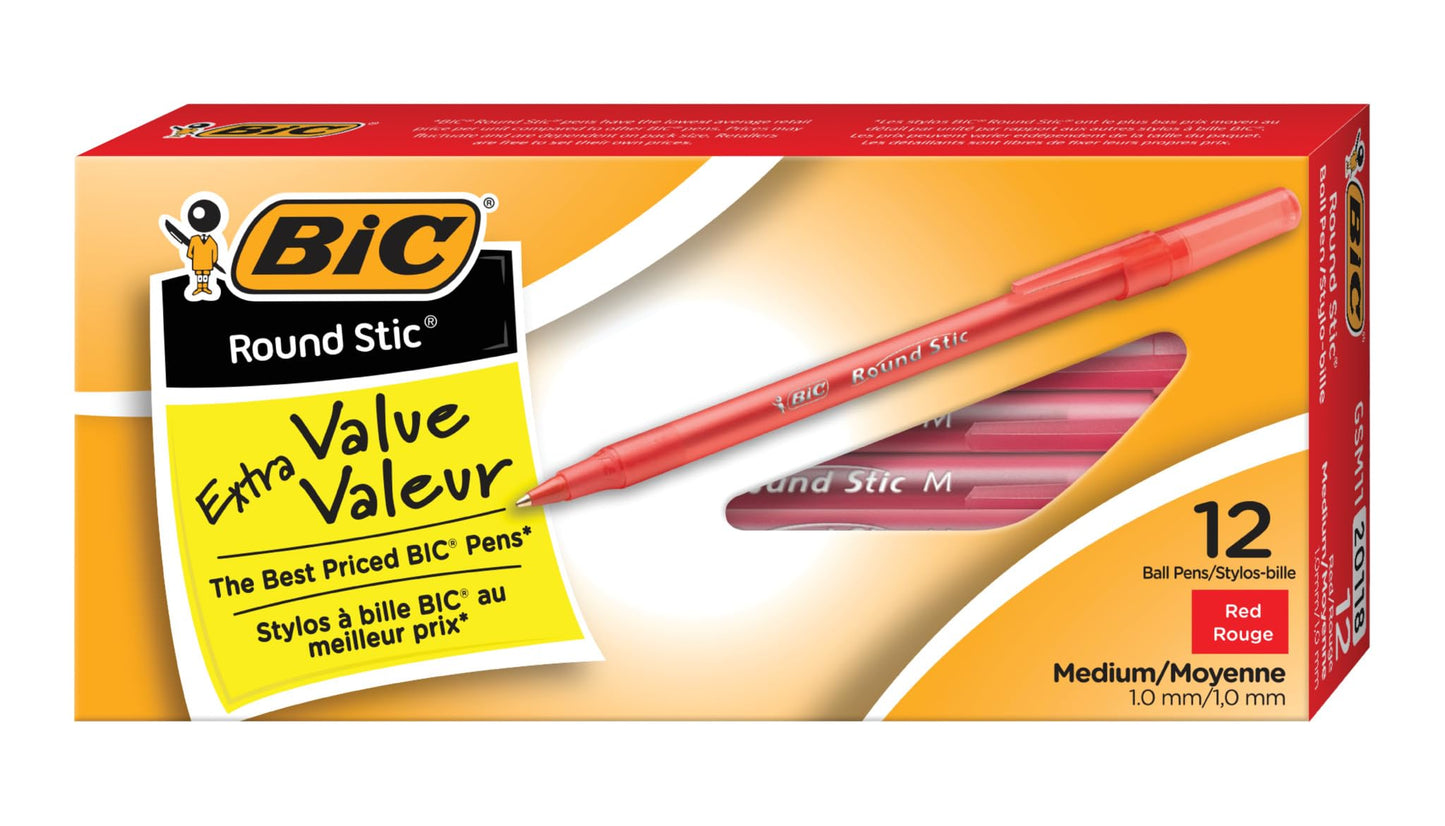 BIC Round Stic Grip Ballpoint Pen