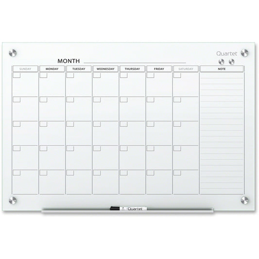 Infinity Magnetic Glass Dry Erase Calendar Board