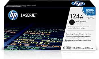 HP 124A (Q6000A) Original Toner Cartridge - Single Pack - Laser - Standard Yield - 2500 Pages - Black - 1 Each
