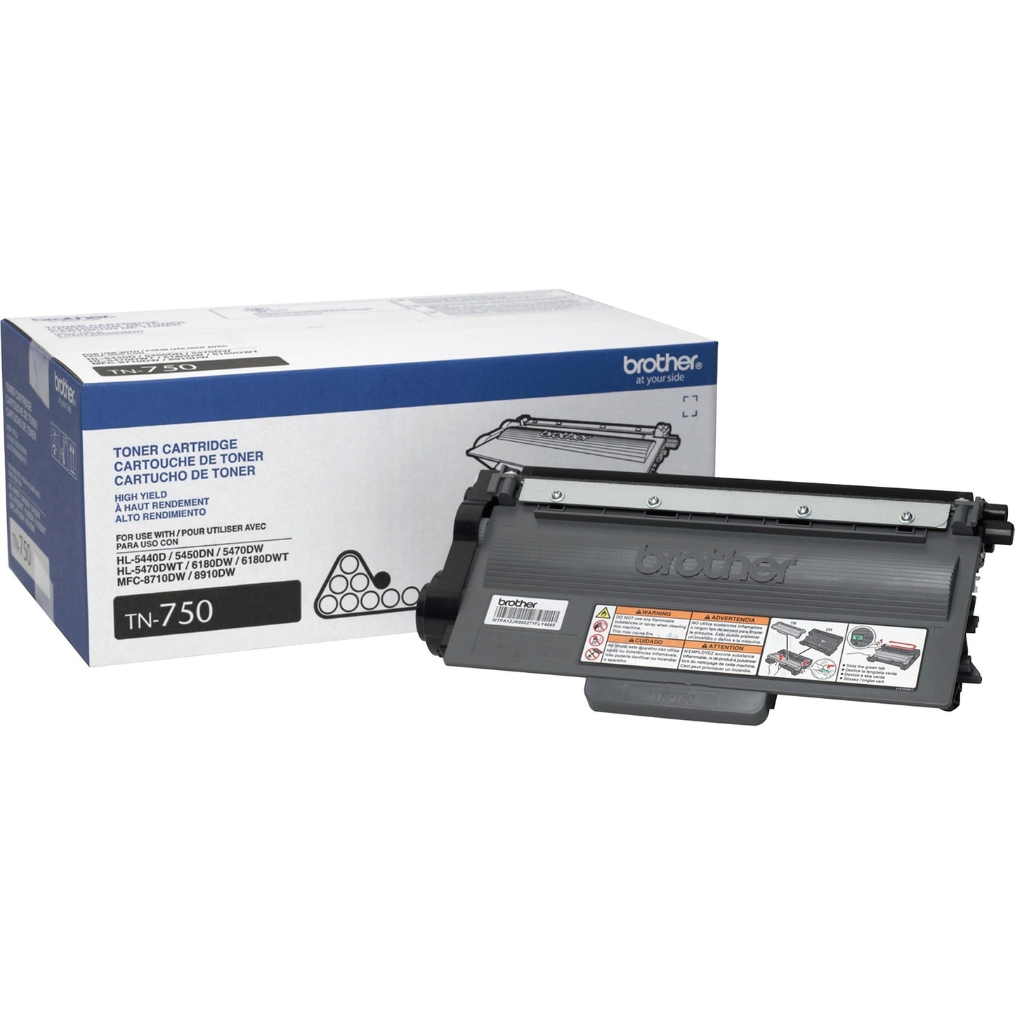 Brother TN-750 Original Toner Cartridge - Laser - High Yield - 8000 Pages - Black