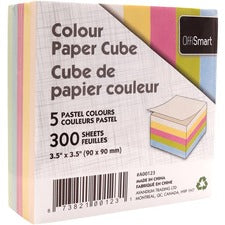 OFFISMART Pastel Paper Cube, 300 Sheets