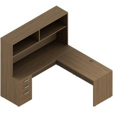 Offices To Go Ionic | Supervisor "L" Shaped Suite - 72"W x 72"D x 65"H overall
