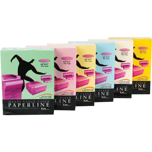 Paperline Colour Paper Multi Usage - Pastel - Legal - 8 1/2" x 14" - 20 lb Basis Weight - 500 / Pack