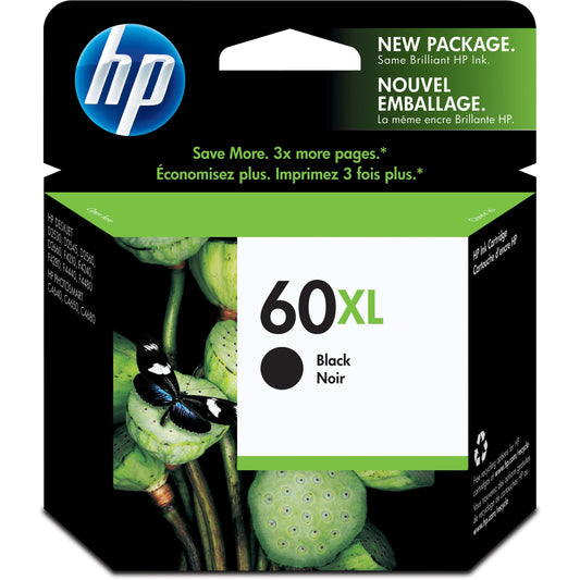 HP 60XL Original Ink Cartridge - Single Pack - Inkjet - 600 Pages - Black
