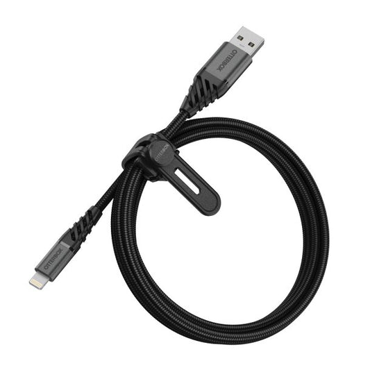 Otterbox (100cm) USB-A to Lightning Braided Charge and Sync Cable - Black