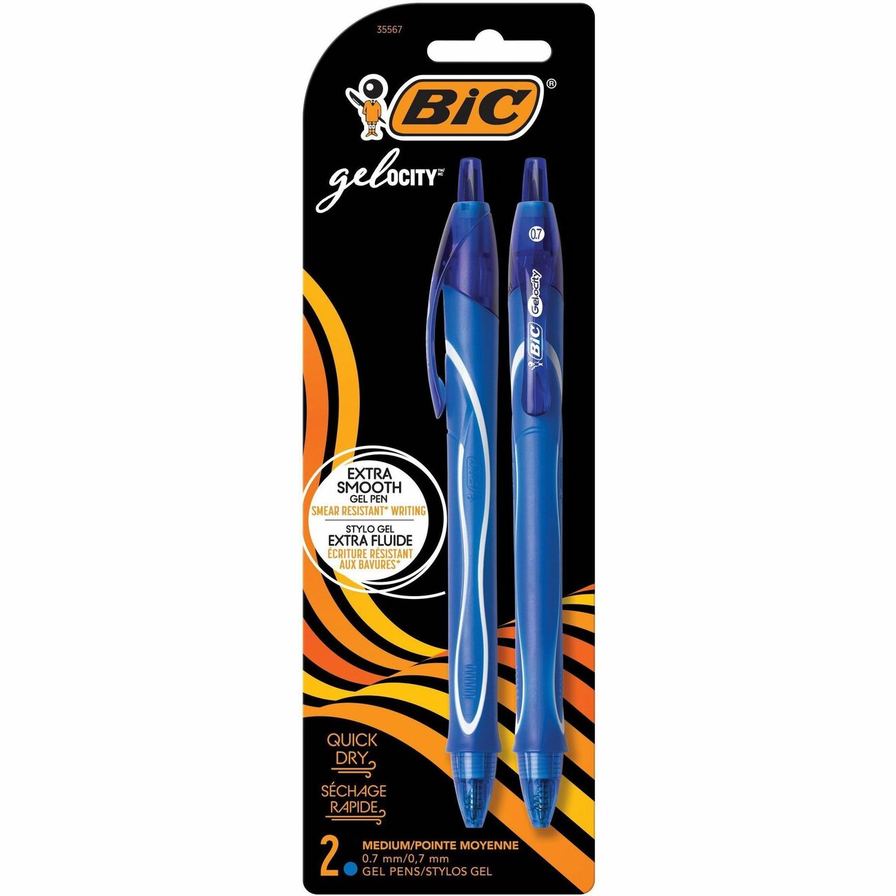 BIC Gel-Ocity Retractable Rollerball Pens