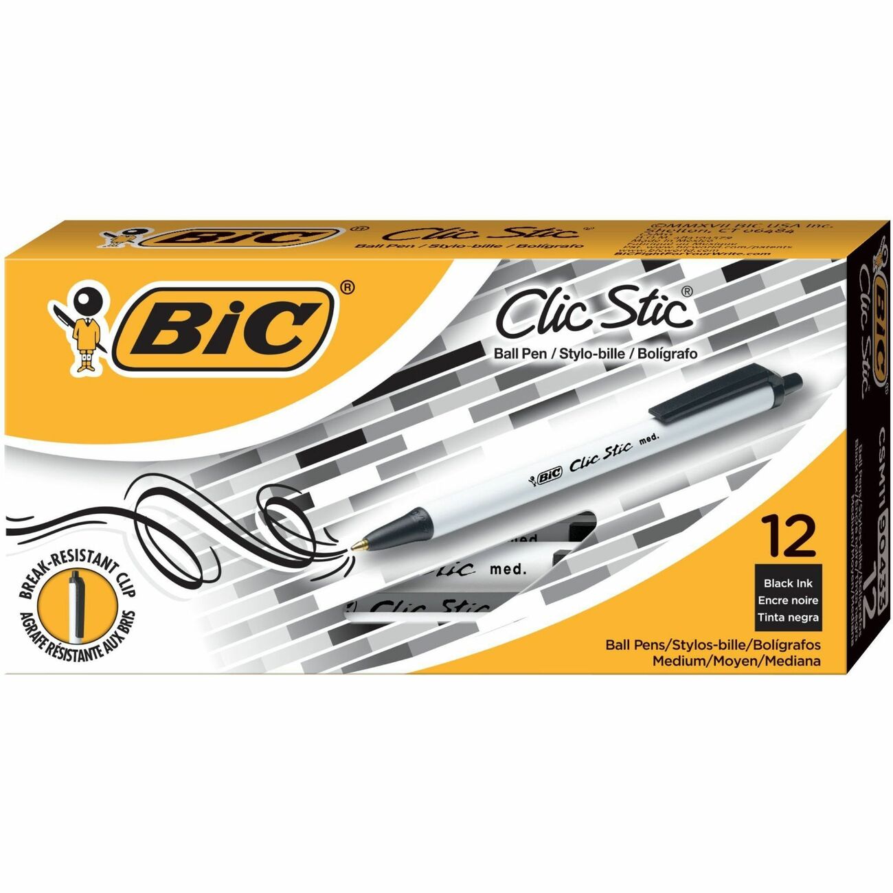 Clic Stic Retractable Ballpoint Pens