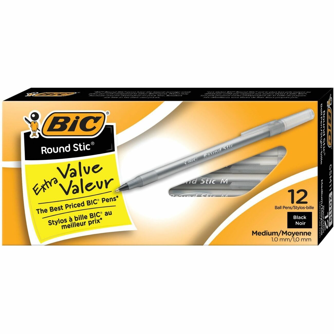 BIC Round Stic Ballpoint Pens