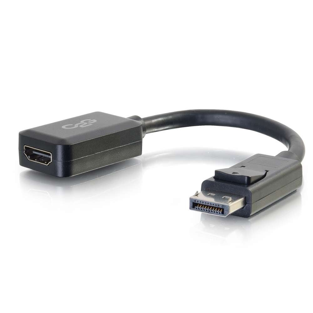 8in DisplayPort™ Male to HDMI Female Adapter Converter (TAA Compliant) - Black