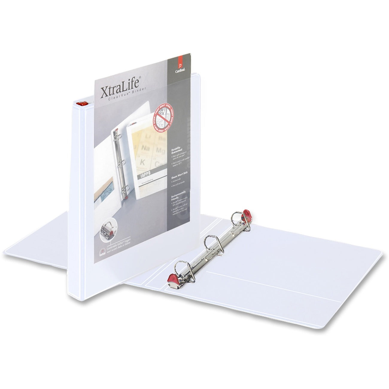 Xtralife ClearVue Locking Slant-D Binders