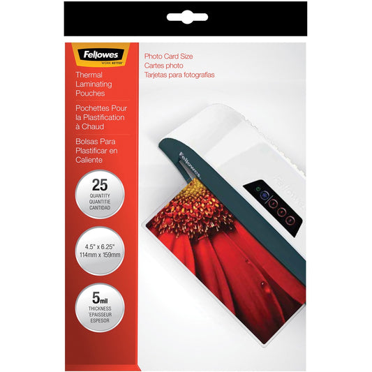 Fellowes Photo Thermal Laminating Pouches