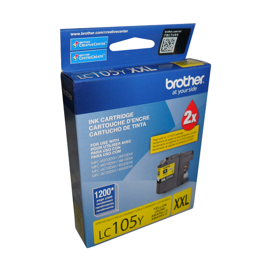 Brother LC105 XXL Super High-Yield Yellow Ink Cartridge