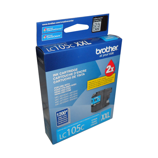 Brother LC105 XXL Super High-Yield Cyan Ink Cartridge