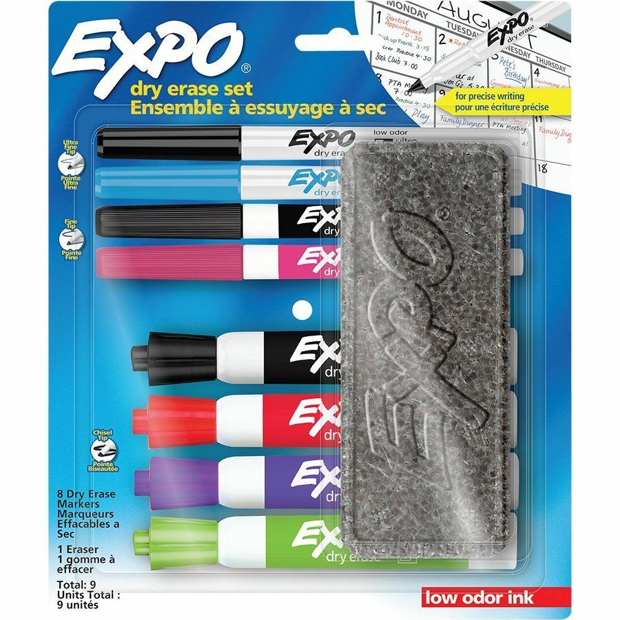 Expo Low Odor Dry Erase Set - Assorted