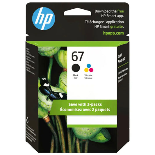 HP 67 Colour/Black Original Ink Cartridge, 2 Pack