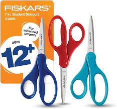 Fiskars Student 7" Scissors with Comfort Grip