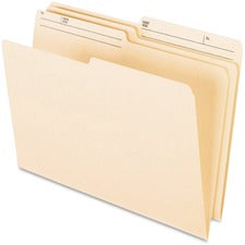 Pendaflex Recycled Top Tab File Folder -  Manila - 60% Recycled - 100 / Box