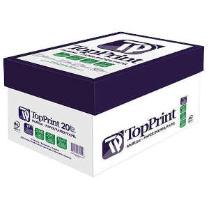TopPrint 20# Multi-Use Copy Paper - 8.5x11 - 10 Reams (5000 sheets)