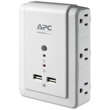 APC by Schneider Electric Essential SurgeArrest 6 Outlet Wall Mount With USB, 120V