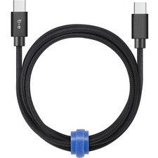 Blu Element Braided Charge/Sync USB-C to USB-C Cable 10ft Black