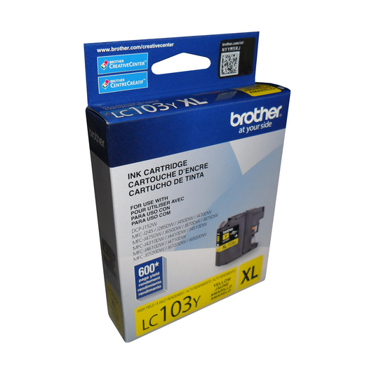 Brother LC103YS Innobella  Yellow Ink Cartridge, High Yield (XL Series)