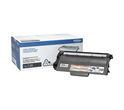 Brother TN720 Black Toner Cartridge, Standard Yield